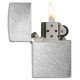 Зажигалка ZIPPO с покрытием Herringbone Sweep, латунь/сталь, серебристая, матовая, 38x13x57 мм