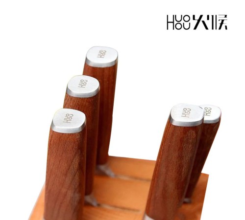 Набор из 5-и ножей и подставки Xiaomi Huohou Molybdenum Vanadium