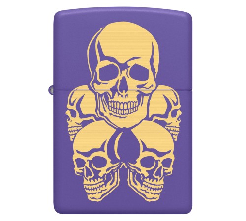 Зажигалка ZIPPO с покрытием Purple Matte, латунь/сталь, фиолетовая, 38x13x57 мм