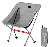 стул складной Naturehike NH18Y050-Z, светло-серый, 6927595730683