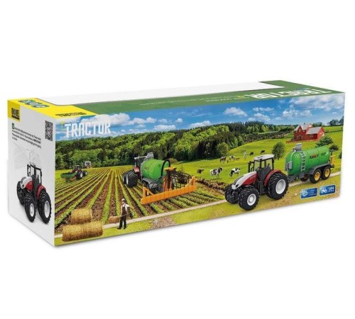 Р/У фермерский трактор Korody с цистерной поливалкой, широкие колеса 1/24 2.4G 6CH RTR