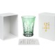Стакан TAJIMA GLASS с узором Тама Ярай , 240 мл, зеленый, 1 шт