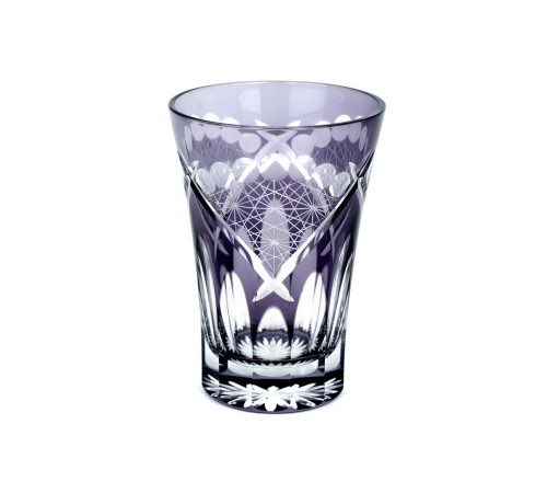 Стакан TAJIMA GLASS Хризантема и веер 240 мл, фиолетовый