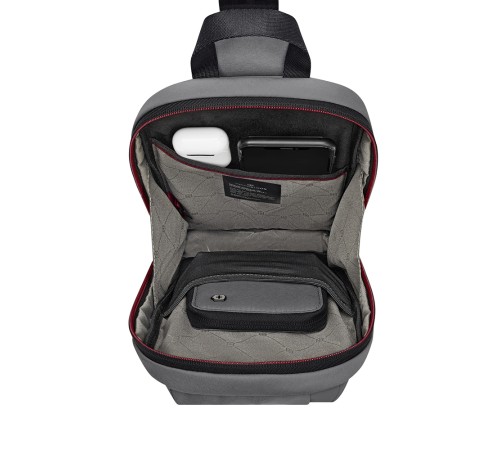 Рюкзак с одним плечевым ремнём VICTORINOX Travel Essentials, серый, полиэстер, 18x8x30 см