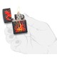 Зажигалка ZIPPO Classic с покрытием Black Matte, латунь/сталь, чёрная, матовая, 38x13x57 мм