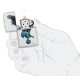 Зажигалка ZIPPO Spazuk с покрытием White Matte, латунь/сталь, белая, матовая, 38x13x57 мм