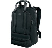 Рюкзак VICTORINOX Lexicon Professional Bellevue 15,6'', чёрный, нейлон/кожа, 30x19x46 см, 26 л