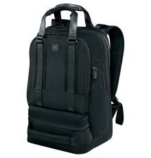 Рюкзак VICTORINOX Lexicon Professional Bellevue 15,6'', чёрный, нейлон/кожа, 30x19x46 см, 26 л
