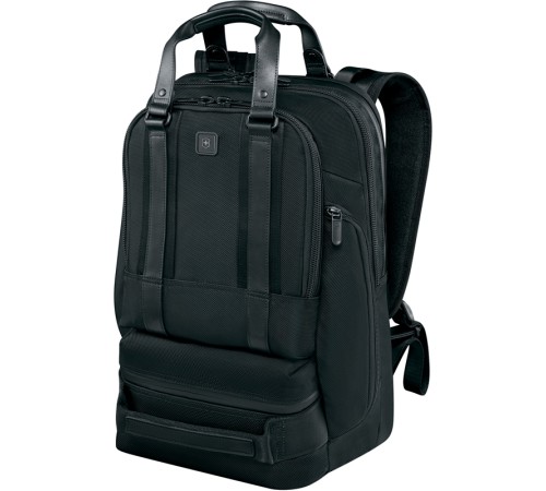 Рюкзак VICTORINOX Lexicon Professional Bellevue 15,6'', чёрный, нейлон/кожа, 30x19x46 см, 26 л