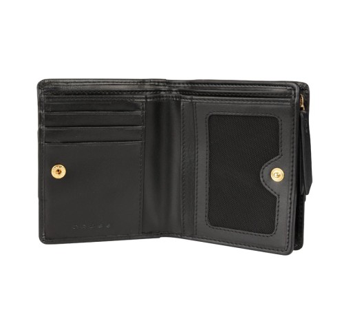 Кошелёк Cross Kelly Wall Black, кожа наппа, гладкая, цвет чёрный, 11,2 x 9,4 x 2 см
