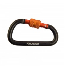 Карабин многофункциональный с муфтой Naturehike NH15A008-D D-Type 8cm чёрный