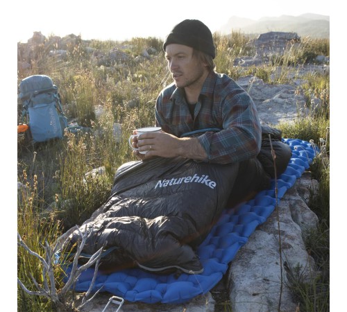 Спальный мешок Naturehike Cicada Wing CW700 CNK2450WS048 утиный пух черный L,6927595788134