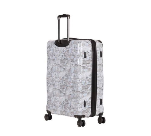 Чемодан WENGER CASCADE, белый с принтом, АБС-пластик, 42 x 26,5 x 62 см, 69 л
