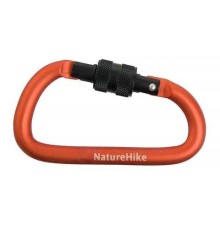 Карабин многофункциональный с муфтой Naturehike NH15A005-H D-Type 6cm оранжевый