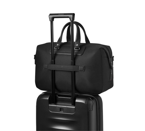 Дорожная сумка VICTORINOX Architecture Urban2 Compact Weekender, черный, полиэстер/кожа, 47x23x31 см, 32 л