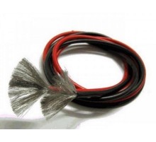 Провод AWG 24 (0,205кв.мм) силиконовый, многожильный, красный (1м)