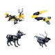 Конструктор CaDA Technic животные 12 в 1 (395 деталей)