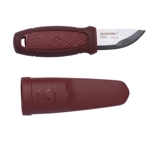 Нож Morakniv Eldris, нержавеющая сталь, цвет зеленый, с ножнами, 12651