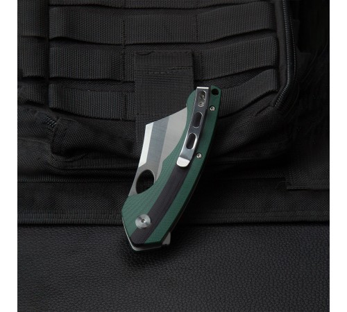 Нож Bestech Skirmish сталь D2, рукоять G10 черно-зеленая