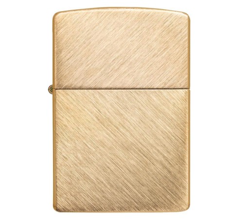 Зажигалка ZIPPO Classic с покрытием Herringbone Sweep Brass, латунь/сталь, золотистая, 38x13x57 мм
