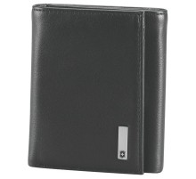 Портмоне VICTORINOX Altius 3.0 Athens, чёрное, натуральная кожа наппа, 9x3x10 см