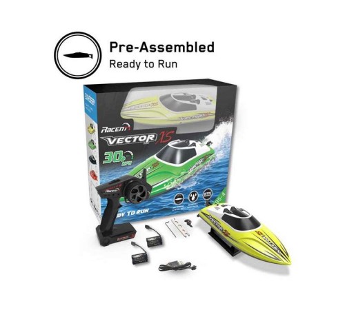 Радиоуправляемый катер Volantex RC Vector XS желтый 2.4G RTR