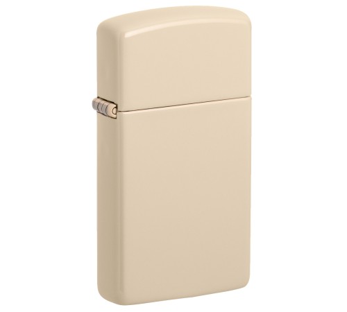 Зажигалка ZIPPO Slim® с покрытием Flat Sand, латунь/сталь, бежевая, матовая, 29x10x60 мм