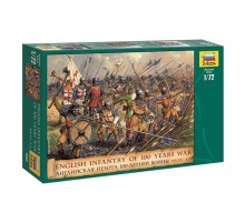 Сборные солдатики ZVEZDA Англ.пехота 100летней войны, 1/72