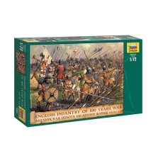 Сборные солдатики ZVEZDA Англ.пехота 100летней войны, 1/72