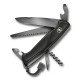 Нож перочинный VICTORINOX RangerGrip 55 Onyx Black, 130 мм, 12 функций, с фиксатором лезвия, чёрный