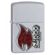 Зажигалка ZIPPO Classic с покрытием Satin Chrome™, латунь/сталь, серебристая, матовая, 36x12x56 мм