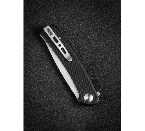 Складной нож SENCUT Neches 10Cr15CoMoV Steel Satin Handle G10 Black