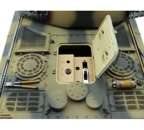 Радиоуправляемый танк Torro King Tiger 1/16, ВВ-пушка, дым, деревянная коробка V3.0 2.4G RTR