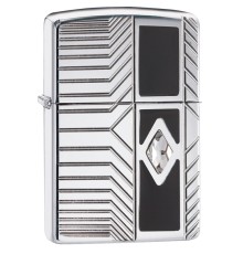 Зажигалка ZIPPO Armor® с покрытием High Polish Chrome, латунь/сталь, серебристая, 38x13x57 мм