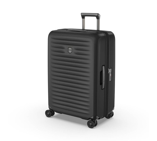 Чемодан VICTORINOX Airox Advanced, черный матовый, 100% поликарбонат Makrolon, 46x29x69 см, 75 л