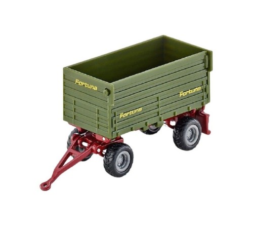 Прицеп Siku 1077 Fortuna двухосный, 10.5 см, зеленый
