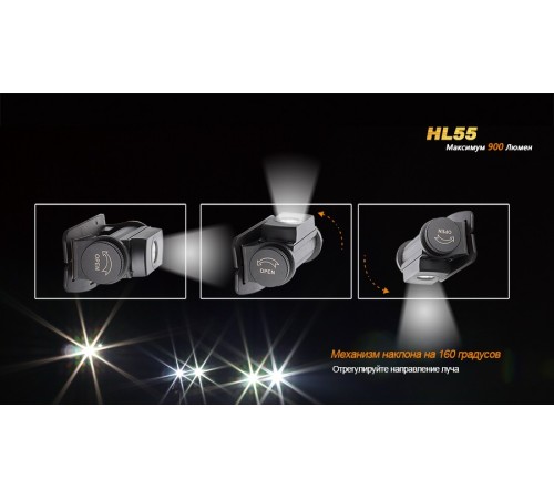 Налобный фонарь Fenix HL55 XM-L2 U2, HL55XML2U2