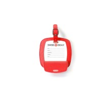 Бирка для багажа SWISSGEAR, красная, ПВХ, 10,5 x 0,4 x 10,5 см