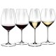 Набор разных бокалов для вина Riedel Performance 4 шт Cabernet/Riesling/ Chardonnay/ Pinot Noir