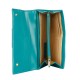 Кошелёк Cross Kelly Wall Turquish, кожа наппа, гладкая, цвет тёмно-бирюзовый, 20 x 11 x 2,5 см