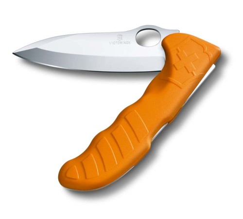 Нож охотника VICTORINOX Hunter Pro 130 мм, 1 функция, с фиксатором лезвия, оранжевый