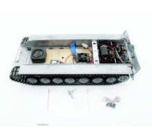 Металлическое шасси для танка Leopard 2A6 (full set, редуктора, электроника)