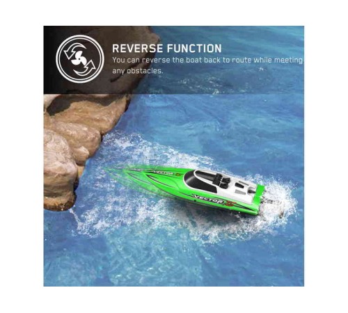 Радиоуправляемый катер Volantex RC Vector XS зеленый 2.4G RTR
