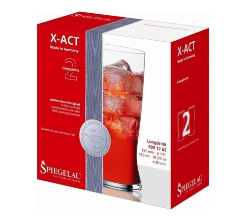 Бокалы для воды и коктейлей Spiegelau X-Act Tumbler 2 шт.