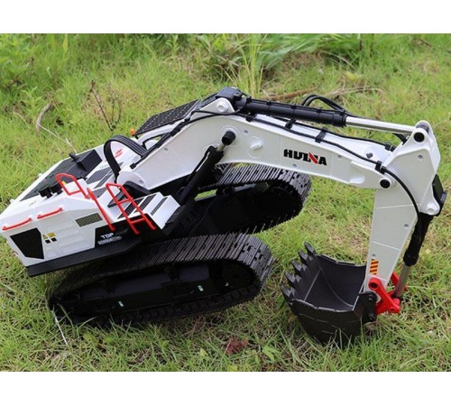 Радиоуправляемый экскаватор HUI NA TOYS, серый 2.4G 22CH 1/14 RTR