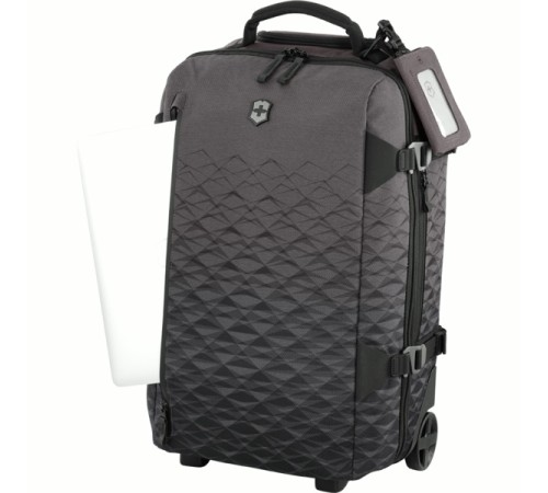 Сумка на колёсах VICTORINOX Vx Touring, антрацитовая, ткани VX4 и VXTek, 35x20x55 см, 33 л