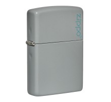Зажигалка ZIPPO Classic с покрытием Flat Grey, латунь/сталь, серая, матовая, 38x13x57 мм