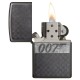 Зажигалка ZIPPO James Bond 007™ с покрытием Black Ice®, латунь/сталь, чёрная, глянцевая, 38x13x57 мм