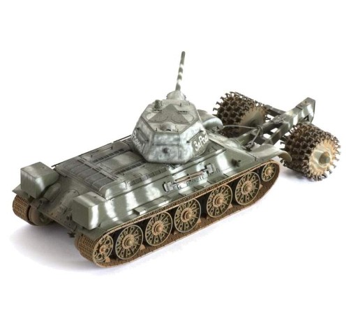 Сборная модель ZVEZDA Советский средний танк с минным тралом Т-34/76, 1/35