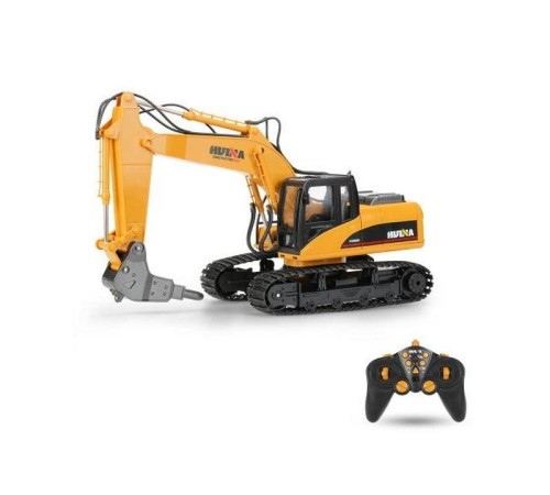 Радиоуправляемый экскаватор c отбойным молотом HUI NA TOYS 2.4G 16CH 1/14 RTR
